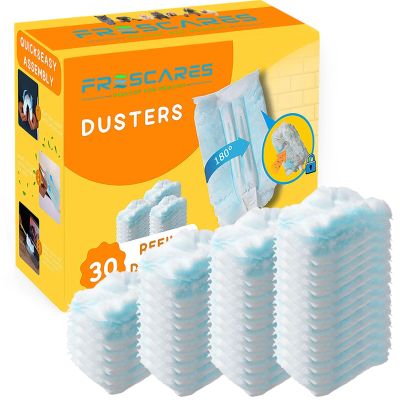 Duster Refills,Static Dust Removal Brush Disposable Replacement Head Compatible with Swiffer Duster Refills for Electronics, Furniture, Blinds, Ceiling Fans (Blue, 30 PCS)