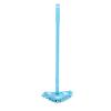 VIDECOR Floor Mop Triangle Cleaning Mop Mini Triangle Mop with Telescopic Handle Chenille Mop Adjustable Rotatable Multifunctional for Floor Wall Cleaner,Blue-1.3M view 1