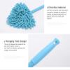 VIDECOR Floor Mop Triangle Cleaning Mop Mini Triangle Mop with Telescopic Handle Chenille Mop Adjustable Rotatable Multifunctional for Floor Wall Cleaner,Blue-1.3M view 3