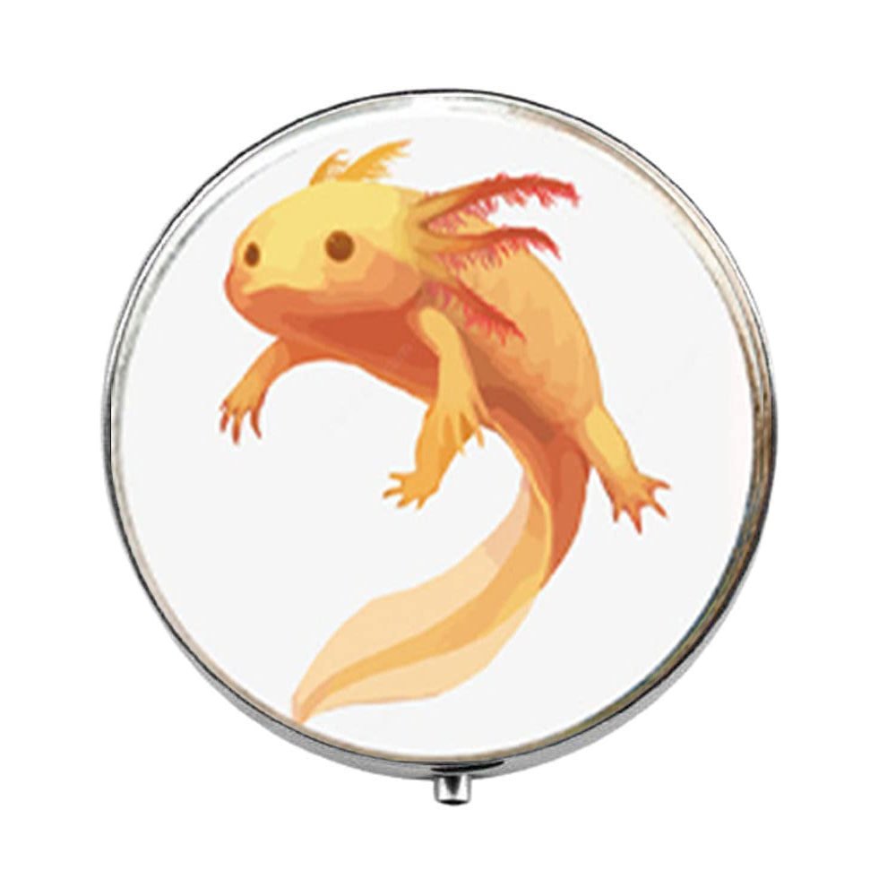 Cute Axolotl Animal Picture Art Photo Pill Box - Charm Pill Box - Glass Candy Box