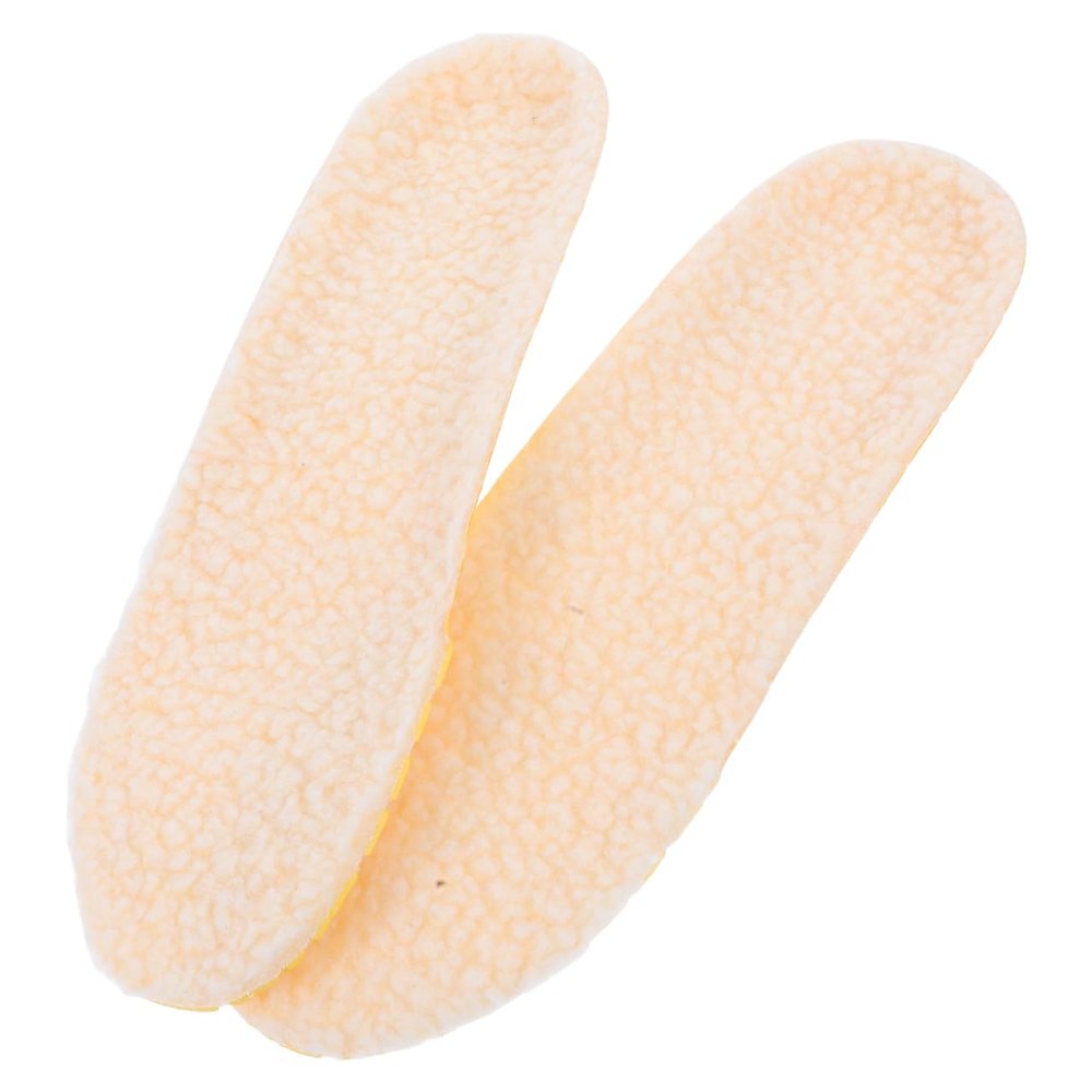 2 Pair of Imitation Insoles Thickened Warm Breathable Plush Shoe Pads Liner Inserts for Shoes Size