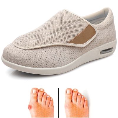 Men's Diabetic Shoes Extra Wide Width,Women's Walking Shoes with Arch Support, Diabetic Shoes Adjustable Closure Men 4.5/Women 5