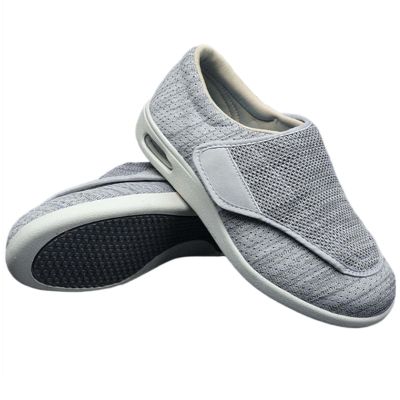 Men's Diabetic Shoes Extra Wide Width,Adjustable Closure Lightweight Breathable, Swollen Feet Walking Edema Sneakers Men 6.5/Women 7.5
