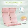 7 Compartments Portable Pill Case, Foldable Pill Organizer for Travel, Portable Daily Pill Case, Pocket Pharmacy with Labels, Magnetic Travel Pill Box (Beige) view 3