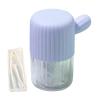 Wilitto Portable Lens Cleaner Case, Lens Washer with Drawstring, Manual Cleaner Machine for Daily Care Fast Cleaning Soft and Hard Lenses Blue view 1