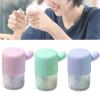 Wilitto Portable Lens Cleaner Case, Lens Washer with Drawstring, Manual Cleaner Machine for Daily Care Fast Cleaning Soft and Hard Lenses Pink view 2