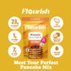 Flourish Protein Pancake & Waffle Mix, with Whey Protein & Flax Seed, No Added Sugar, High in Protein & Fiber - Just Add Water - Buttermilk Flavour, 430g (3 Pack) - Made in Canada view 2