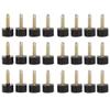 24pcs Heel Set, High Heel Tips Replacement Protectors, Non Slip Shoe Repair Tip Taps, Heel Dowels Protector (10x10cm) view 1