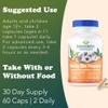 Ridgecrest Herbals Belly Be Happy, Daily Digestive Support and Gut Health with Ginger, Peppermint, and Slippery Elm with 4 Billion CFUs, Probiotic Supplement (60 Caps, 30 Serv) view 4