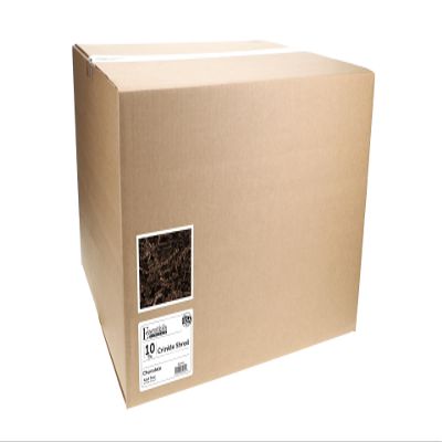 Essentials by Leisure Arts Crinkle Shred Box, Chocolate, 10lbs Shredded Paper Filler, Crinkle Cut Paper Shred Filler, Box Filler, Shredded Paper for Gift Box, Paper Crinkle Filler, Box Filling