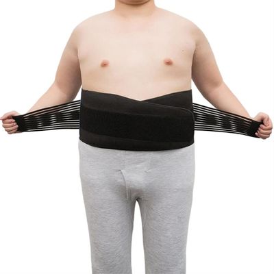 Big Size 5XL 6XL Lower Back Support Brace Male Waist Back Posture Corrector Female Waist Support Prevent Slouching Back Summer Breathable Lumbar Spine Decompression Belt (Color : Blue, Size : 6X-Lar