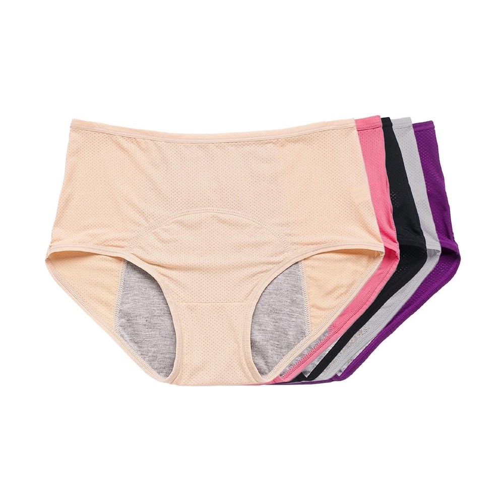 Everdries Washable & Reusable Incontinence Underwear for Women Over 60 - Leakproof, Discreet, Absorbent, Machine-Washable Panties (Original, XS, Pack of 5)