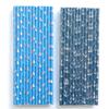 100 pcs Nautical Sailing Party Paper Straws, Disposable Biodegradable Decorative Blue Red White Anchor Sailboat Boat Sailor Bar Cute Party Supplies Drinking Straws Birthday Baby Shower Cake Pop Sticks view 4
