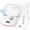 ANKUNABA Contact Lens Cleaner, Portable Ultrasonic Contact Lens Cleaning Machine with USB Charger, LED Timer Display & 5 Contacts Solution Cases Kit for Soft Hard Colored RGP Lenses (Pink) view 1