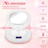 ANKUNABA Contact Lens Cleaner, Portable Ultrasonic Contact Lens Cleaning Machine with USB Charger, LED Timer Display & 5 Contacts Solution Cases Kit for Soft Hard Colored RGP Lenses (Pink) view 2