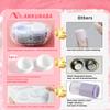 ANKUNABA Contact Lens Cleaner, Portable Ultrasonic Contact Lens Cleaning Machine with USB Charger, LED Timer Display & 5 Contacts Solution Cases Kit for Soft Hard Colored RGP Lenses (Pink) view 3