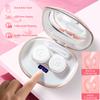 ANKUNABA Contact Lens Cleaner, Portable Ultrasonic Contact Lens Cleaning Machine with USB Charger, LED Timer Display & 5 Contacts Solution Cases Kit for Soft Hard Colored RGP Lenses (Pink) view 4