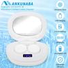 ANKUNABA Contact Lens Cleaner, Portable Ultrasonic Contact Lens Cleaning Machine with USB Charger, LED Timer Display & 5 Contacts Solution Cases Kit for Soft Hard Colored RGP Lenses (White) view 2