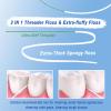 840D Fluffy Floss Threaders,Deep Clean Dental Floss for Braces, Bridges, and Implants,Super Floss, 50 Count, Pack of 1 view 3