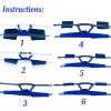 4 Packs CPAP Strap Covers +1 Pack Neck Comfort Pad CPAP Mask Cover Compatible with Full CPAP Mask to Reduce Headgear Pressure and Cheek Red Marks Extend CPAP Strap Useful Life for CPAP Supplies view 2