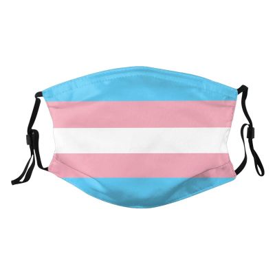 Transgender Pride Flag LGBTQ Mask Protect Respiratory System Breathe with Peace of Mind Black
