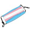 Transgender Pride Flag LGBTQ Mask Protect Respiratory System Breathe with Peace of Mind Black view 4