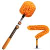 1.5-to-4 ft Cobweb Duster & Flexible Ceiling Fan Cleaner Duster with Extension Pole // Spider Web Cleaner Cobweb Brush for Outdoor & Indoor Web Cleaning // Lightweight & Sturdy Telescopic Pole view 1