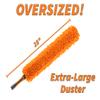 1.5-to-4 ft Cobweb Duster & Flexible Ceiling Fan Cleaner Duster with Extension Pole // Spider Web Cleaner Cobweb Brush for Outdoor & Indoor Web Cleaning // Lightweight & Sturdy Telescopic Pole view 3