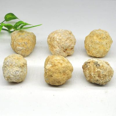 HXSCOO Unopened Natural Agate Geode Raw Crystals Mineral Energy Healing Quartz Rough Stones Crystal Cluster Cave Collection Specimen (Color : Agate Geode, Size : 10pcs)