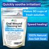 Urban ReLeaf Oral Wound Cleansing Salt 6 oz Bag! Makes 90 Cups of Solution. Soothe, Heal Irritation, Dental Work. 100% Natural, Braces, Mouth, Gum, Canker Sores, Dentures. Made in USA Fresh! view 2
