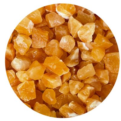 Wholesale Orange Calcite Rough Natural Stones Small, Raw Orange Calcite Crystals (Orange Calcite, 3 Pounds)