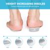 Sumifun Heel Lift, 4-Layer 1 Inch Gel Shoe Lifts for Women Uneven Legs, Adjustable Orthopedic Heel Lifts for Heel Pain and Leg Length Discrepancy, Heel Wedge Inserts 1/4" 1/2" 3/4" (Size L, Gray) view 2
