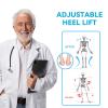 Sumifun Heel Lift, 4-Layer 1 Inch Gel Shoe Lifts for Women Uneven Legs, Adjustable Orthopedic Heel Lifts for Heel Pain and Leg Length Discrepancy, Heel Wedge Inserts 1/4" 1/2" 3/4" (Size L, Gray) view 4