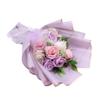 20 Sheets Pure color gold edge Flower Wrapping Paper,Waterproof Valentine's Day Bouquet Wrapping Paper 23x23Inch Used for DIY Crafts, Gift Packaging, Flower Shop Bouquet Packaging (Purple) view 2