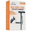 VIVA CARE Walking Cane with Light & Alarm - Foldable, Adjustable, Lightweight, for Balance & Stability for Adults, Seniors, & Injured. [Black] view 1