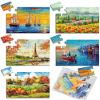 5 Packs 16 Piece Large Jigsaw Puzzles for Elderly Dementia Alzheimer's Products Activities, Alzheimer's Puzzles Cognitive Games for Adults Elderly Seniors with 5 Storage Bags view 1