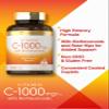 Carlyle Vitamin C 1000mg | with Rose Hips and Citrus Bioflavonoids | 250 Caplets | Vegetarian, Non-GMO, Gluten Free Supplement view 4