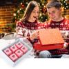 AUEAR, 50 Pack of Kraft Gift Boxes with Clear Plastic Heart Window 2x2x2 inch Pink Treat for Cake Candy Cookies Dessert view 4