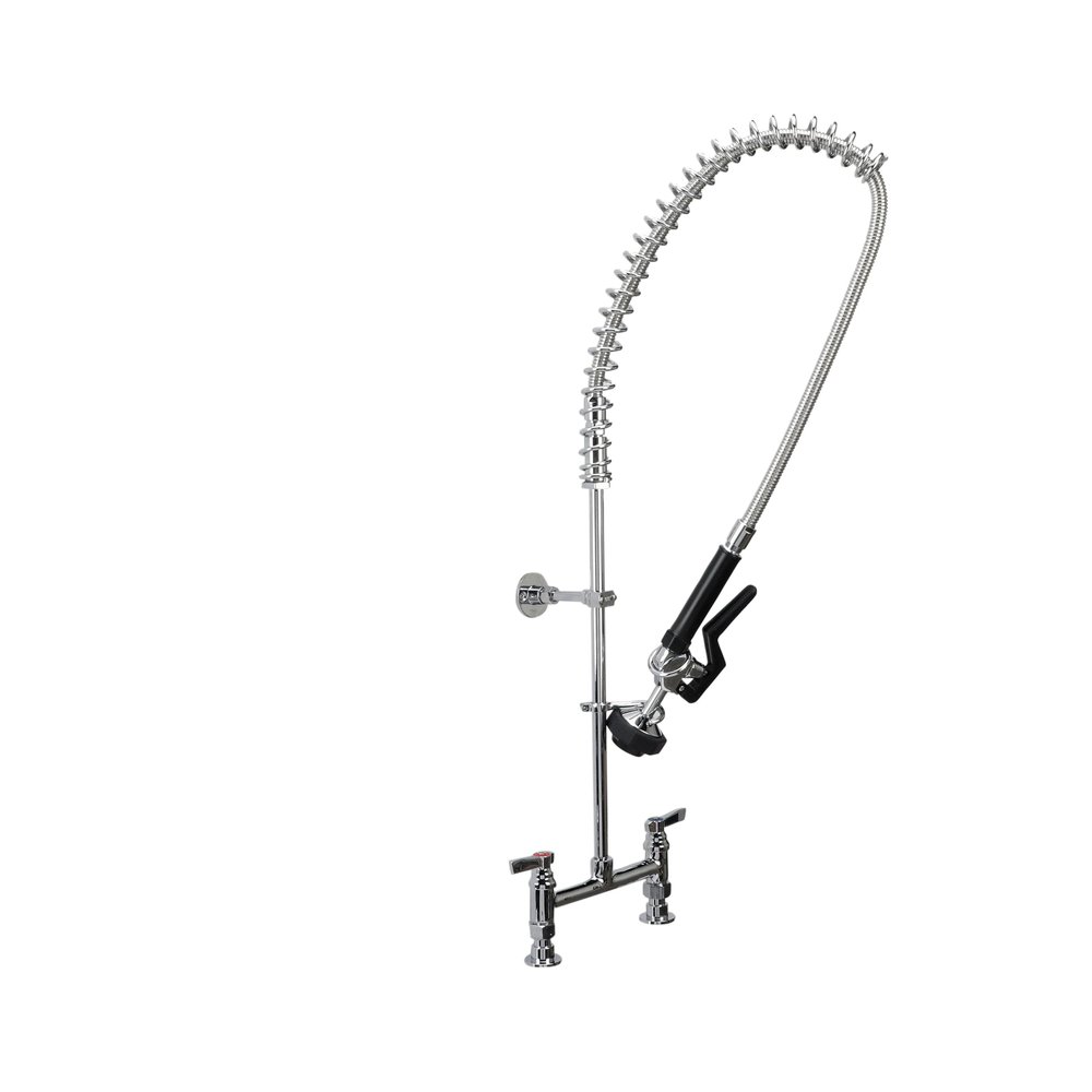 TOP-LINE 8" OC Elevated Deck Mount Pre-Rinse Assembly with PowerPulse 1.05 gpm Spray, Retail Packaging