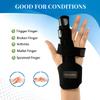 Abaadlw Trigger Finger Splint 2 Pcs, Adjustable Index Finger Splint, Finger Splint Middle Finger, Ring Finger Splint, Pinky Finger Splint,Hand Brace view 2