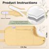 Pedobi 2 Pack Organic Cotton Castor Oil Pack Wrap, Reusable & Highly Absorbent Castor Oil Compress Anti Oil Leak view 2