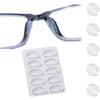 Eyeglass Nose Pads-Upgraded Soft Silicone Adhesive Glasses Nose Pad, Anti-Slip Nose Pads for Glasses Full Plastic Frames Sunglasses (5 Clear Pairs) view 1
