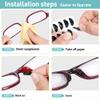 Eyeglass Nose Pads-Upgraded Soft Silicone Adhesive Glasses Nose Pad, Anti-Slip Nose Pads for Glasses Full Plastic Frames Sunglasses (5 Clear Pairs) view 4