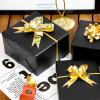 RUSPEPA Black Wrapping Paper - Solid Color Matte Metallic Jumbo Paper Roll Perfect for Wedding, Birthdays, Christmas, Baby Shower, Graduation Congrats, Father's Day Gifts - 30 Inches x 100 Feet view 3