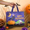 Loveinside Halloween Medium Recycled Gifts Bags with Handles, Reusable Halloween Party Gift Bag, Shopping Bag - 13" x 5" x 10", 1 Pcs, Crow Design view 4