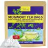 TeeLux Mugwort Tea Bags, 40 Count, Natural Mugwort Leaves, Caffeine Free, Biodegradable Corn Fiber Pyramid Tea Bags view 1