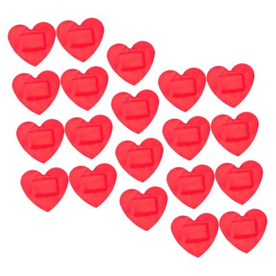 30 Sheets Heart Shape Sticker Sheets Breathable Care Patches for Boys and Girls Adults