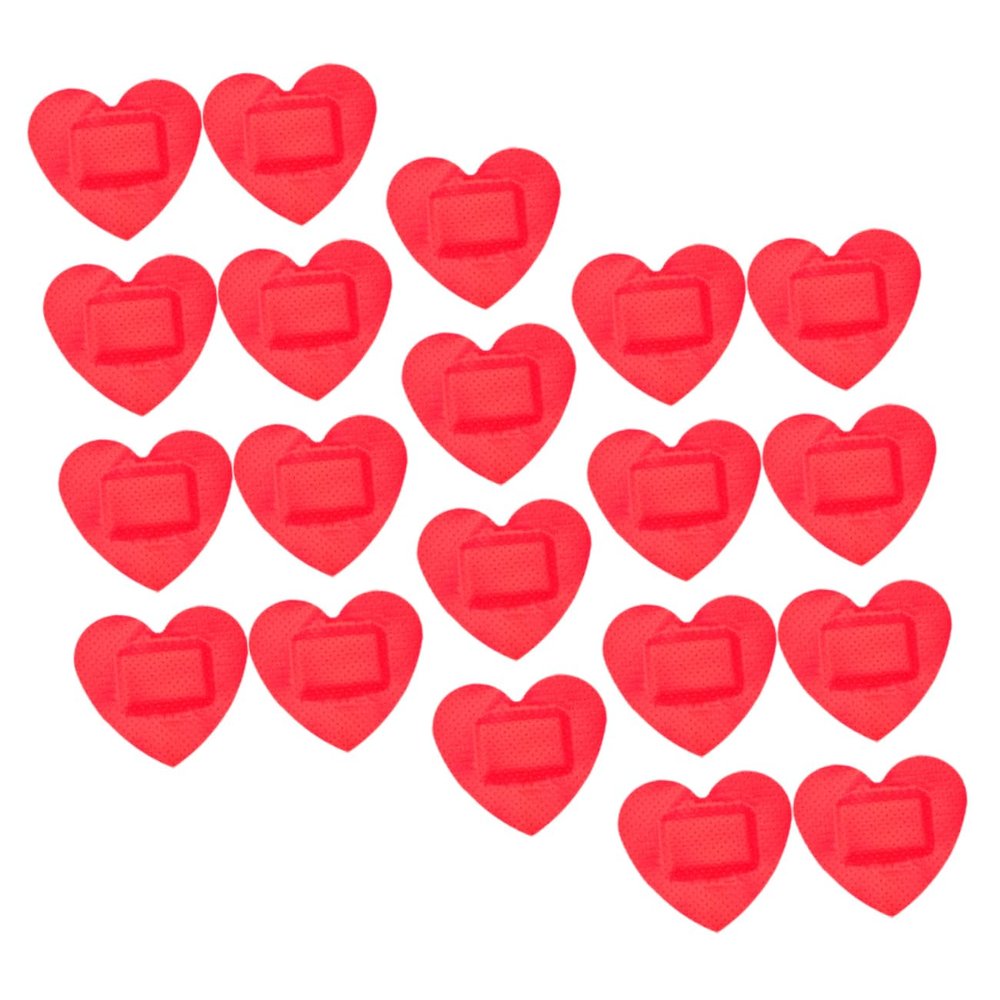 30 Sheets Heart Shape Sticker Sheets Breathable Care Patches for Boys and Girls Adults