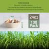 24 Oz Disposable Bowls, [100 Pack] Paper Bowls Disposable - Heavy Duty and Eco-friendly Sugarcane and Bamboo Bagasse Biodegradable Bowls for Cereal, Rice, French Fries - Convenient and Compostable view 2
