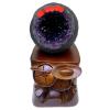 DECORN Amethyst Crystals Geode Cave Rock and Healing Stones, Natural Raw Amethyst, Amathesis Crystal, Amethyst Cluster for Witchcraft, Home Decoration Gemstone Specimen,6.61lbs view 1